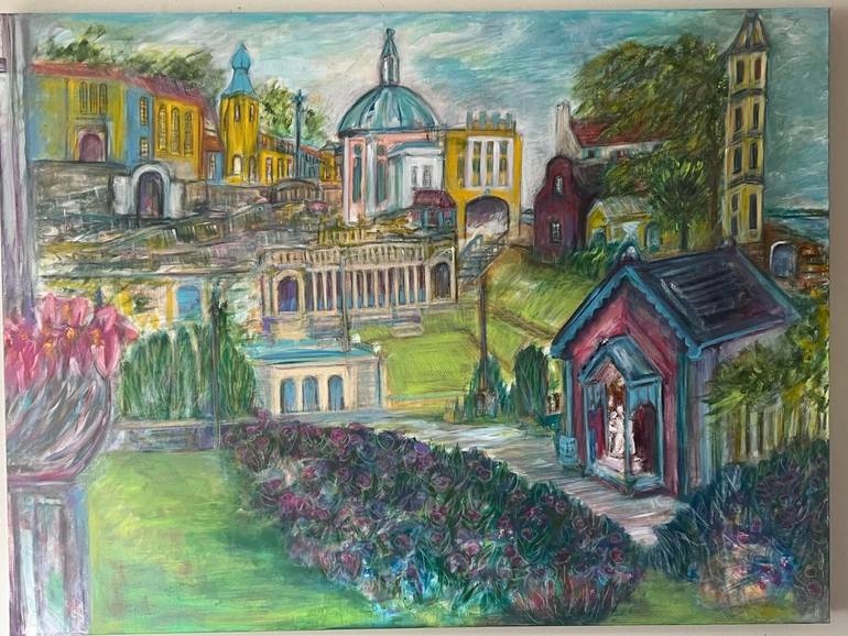 Original Contemporary Architecture Painting by Sarah Delamere Hurding