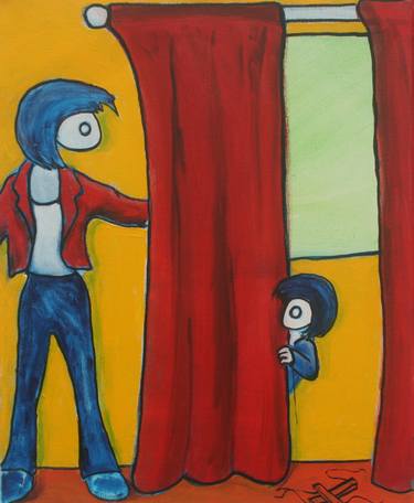 Original Expressionism Cartoon Paintings by Richard Herring