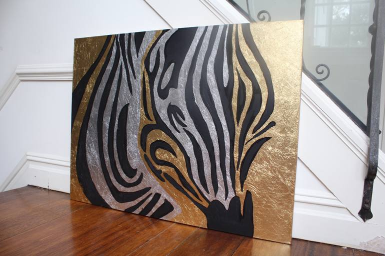Original Abstract Animal Painting by Sharon Hackman
