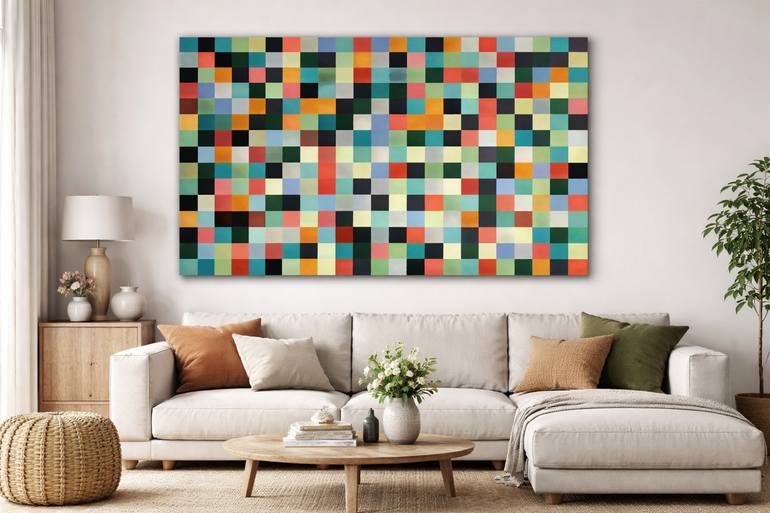 Original Bauhaus Abstract Painting by Nicoleta Nicorici