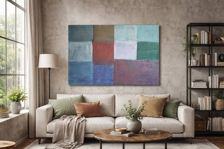 Original Bauhaus Abstract Painting by Nicoleta Nicorici