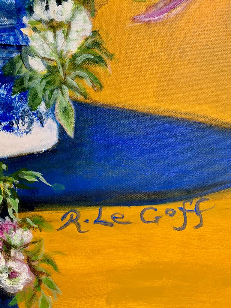 Original Contemporary Floral Painting by Rachel Legoff