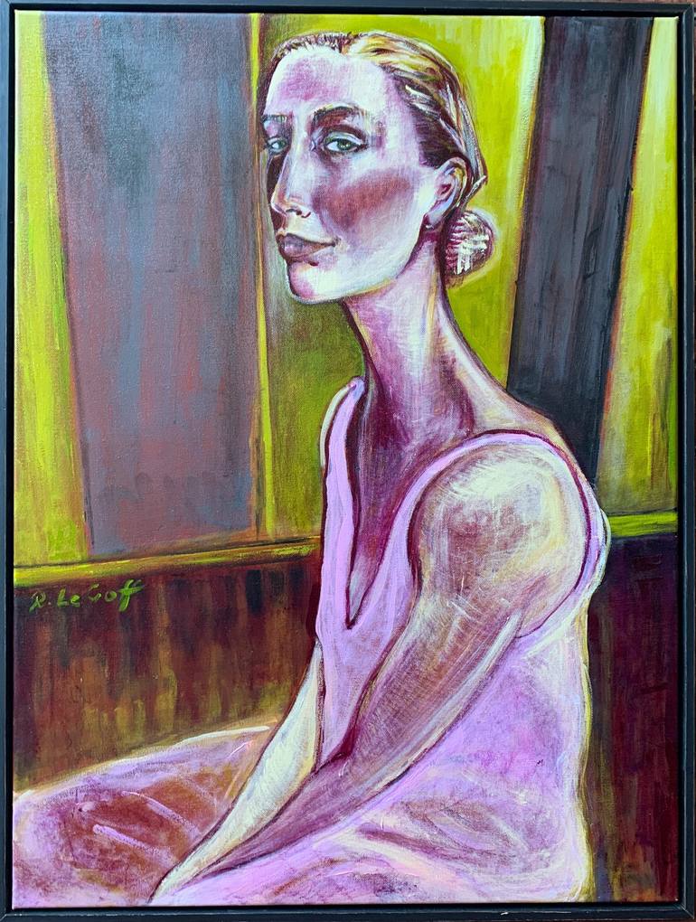 Original Figurative People Painting by Rachel LeGoff