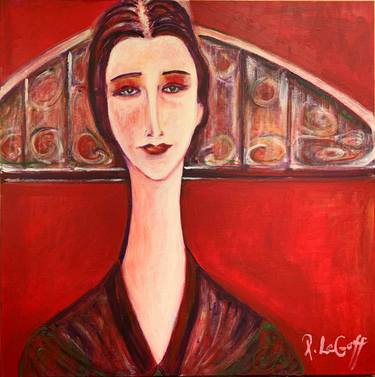 Original Art Deco Portrait Paintings by Rachel LeGoff