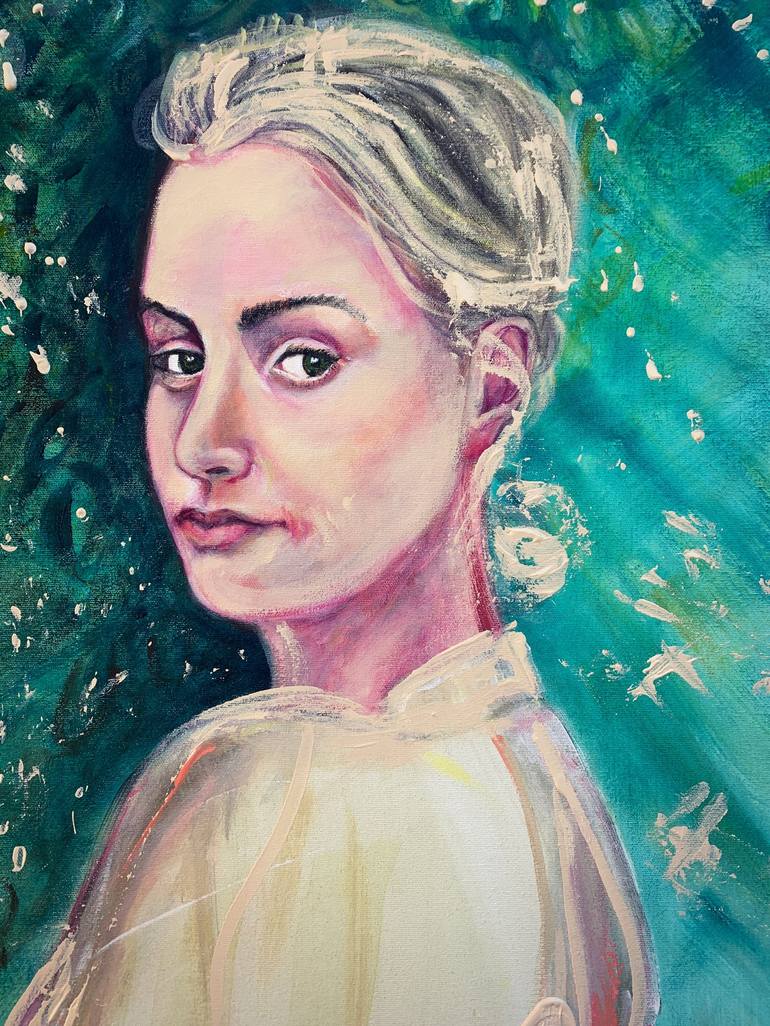 Original Portrait Painting by Rachel LeGoff