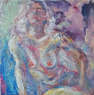 Original Figurative Erotic Paintings by Alina Chabanenko