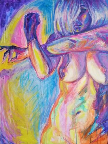 Original Expressionism Nude Paintings by Alina Chabanenko