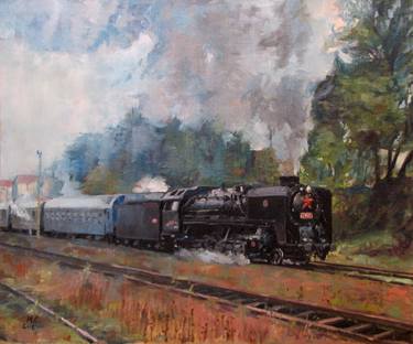 Print of Train Paintings by Marketa Cenker