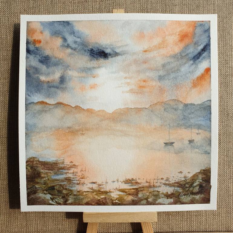 Original Realism Seascape Painting by Olga Lionart