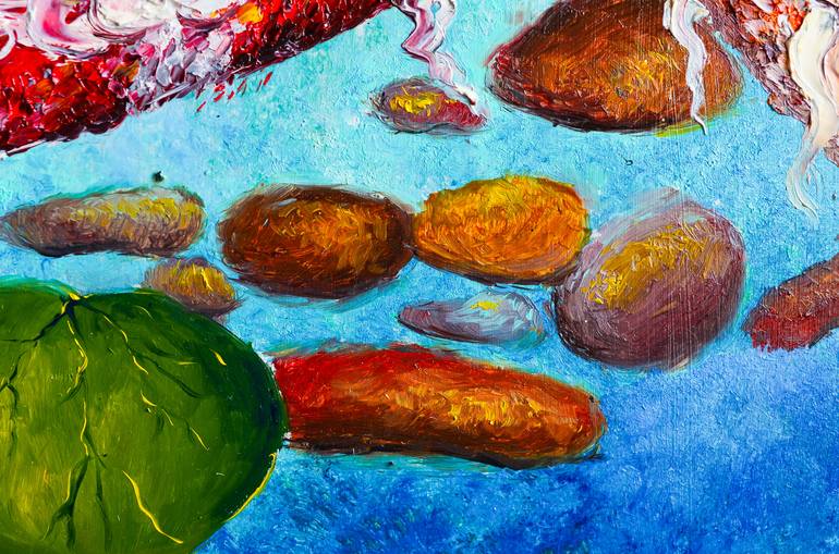 Original Fine Art Fish Painting by julia makors