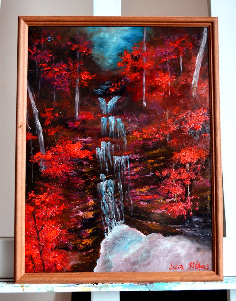 Original Impressionism Nature Painting by julia makors