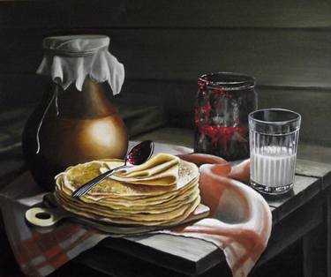 Original Food & Drink Painting by Evgenia Valento