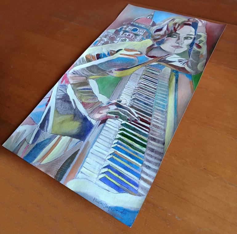 Original Expressionism Music Painting by Paola Imposimato