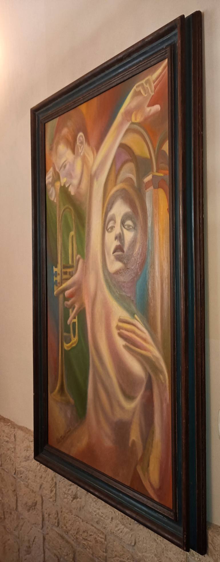 Original Art Deco Fantasy Painting by Paola Imposimato