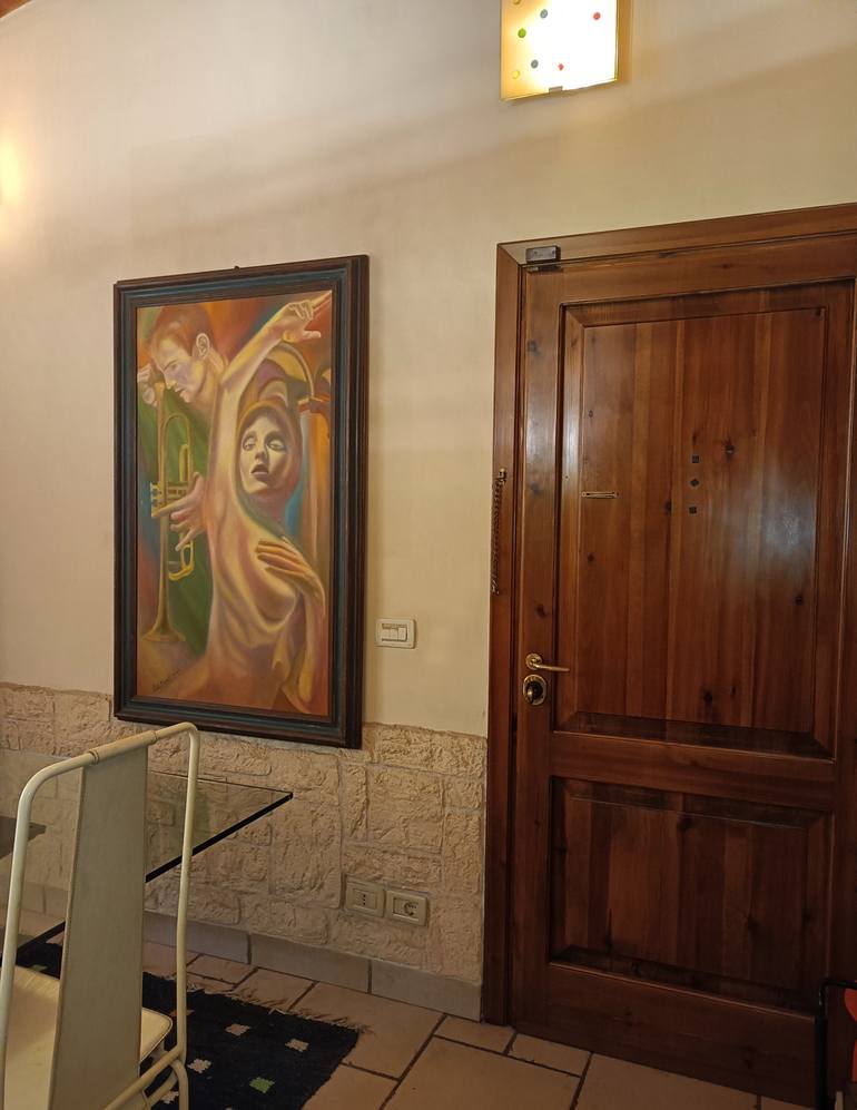 Original Art Deco Fantasy Painting by Paola Imposimato