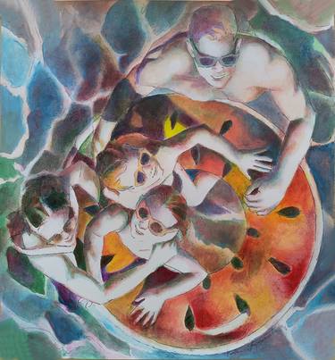 Print of Family Paintings by Paola Imposimato