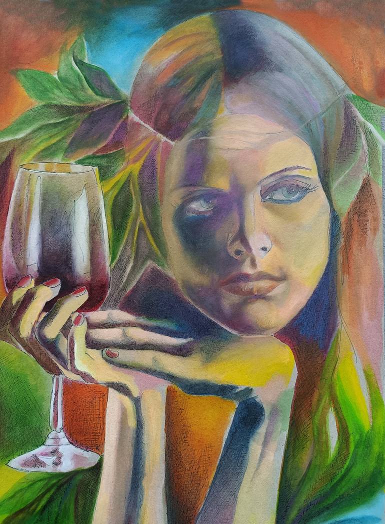 Original Portraiture Women Painting by Paola Imposimato