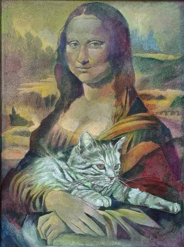 Original Portraiture Cats Paintings by Paola Imposimato