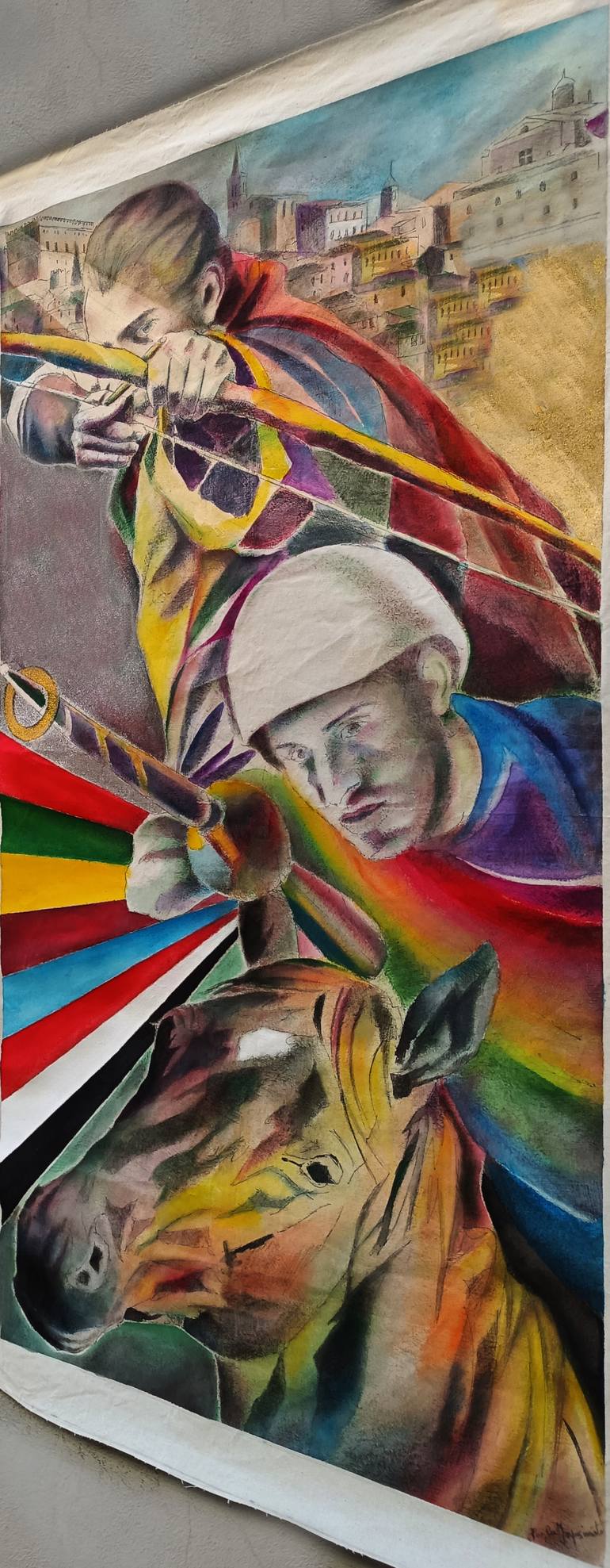 Original Figurative Horse Painting by Paola Imposimato