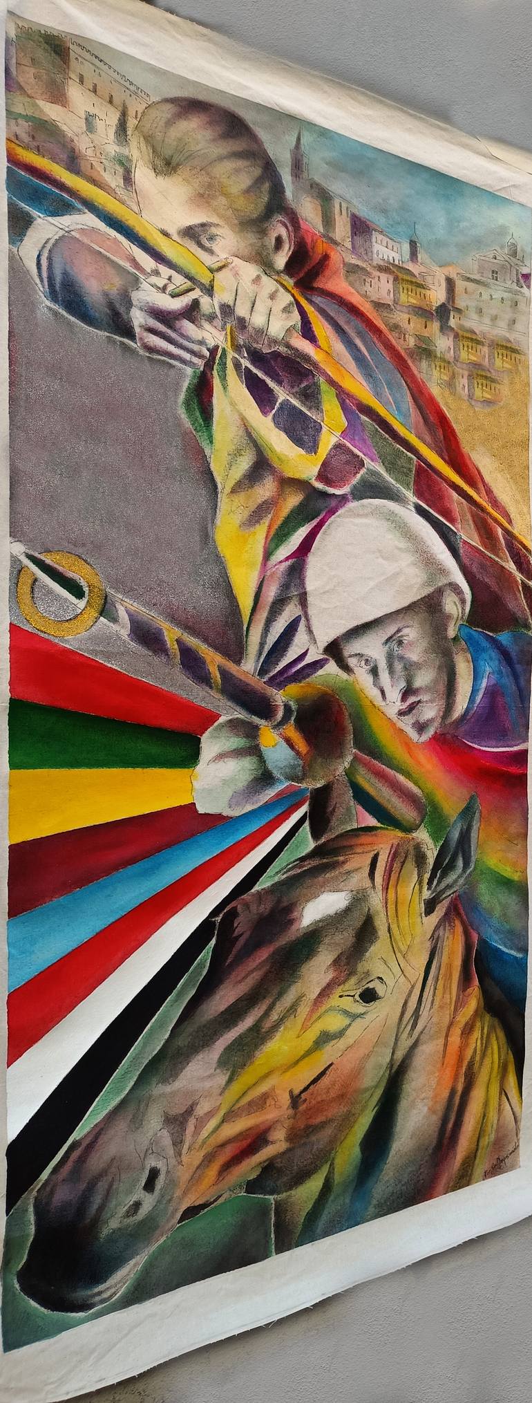 Original Figurative Horse Painting by Paola Imposimato