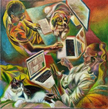 Original Figurative Animal Painting by Paola Imposimato