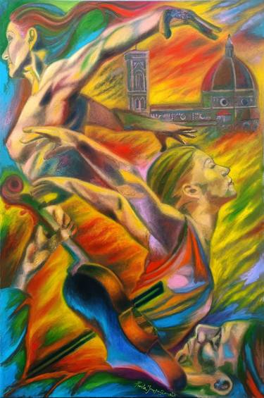 Original Figurative Music Painting by Paola Imposimato