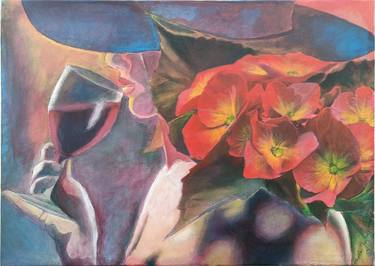 Original Figurative Floral Paintings by Paola Imposimato