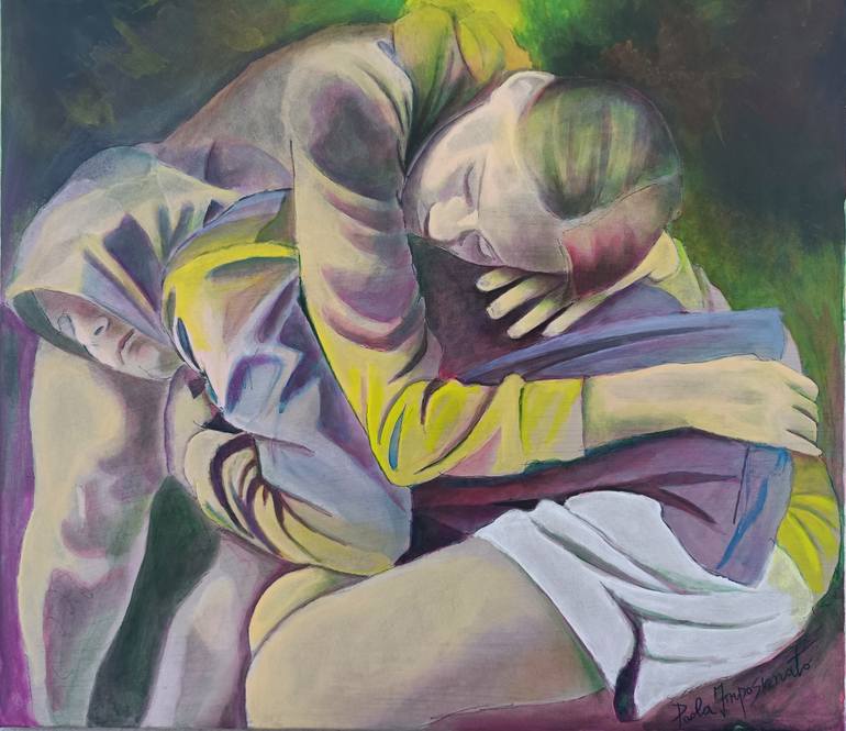 Original Figurative Mountain Painting by Paola Imposimato