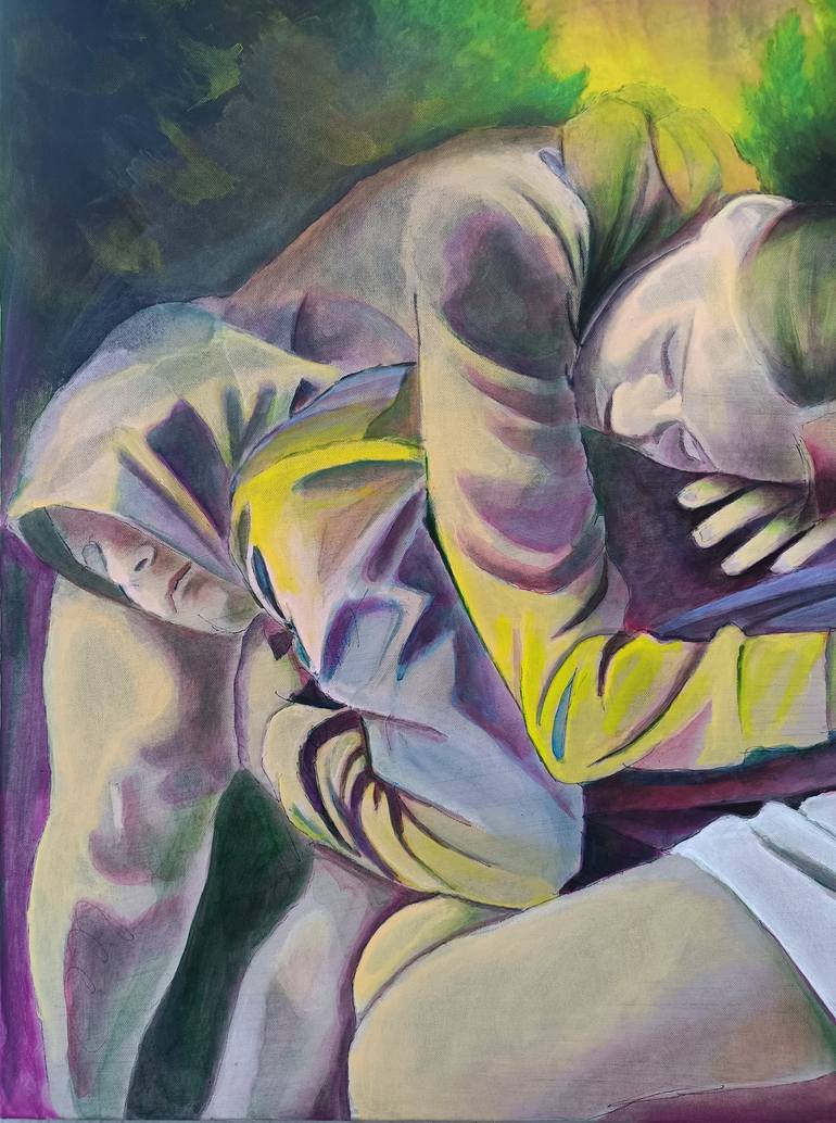 Original Figurative Mountain Painting by Paola Imposimato
