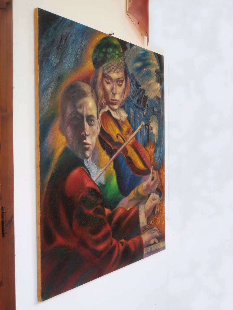 Original Expressionism Music Painting by Paola Imposimato