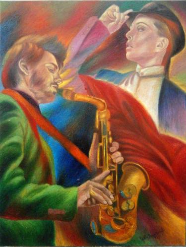 Original Expressionism Music Paintings by Paola Imposimato