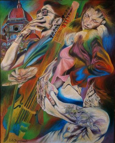 Print of Expressionism Performing Arts Paintings by Paola Imposimato
