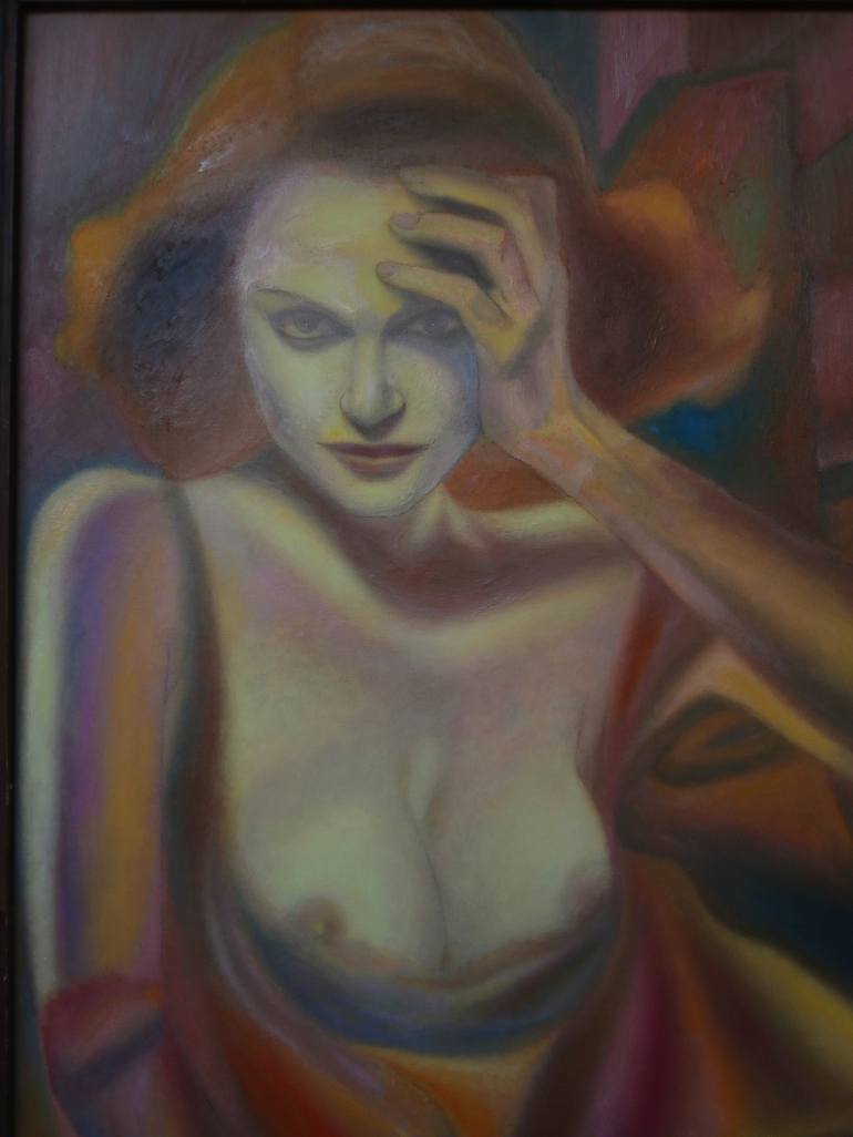 Original Figurative Nude Painting by Paola Imposimato