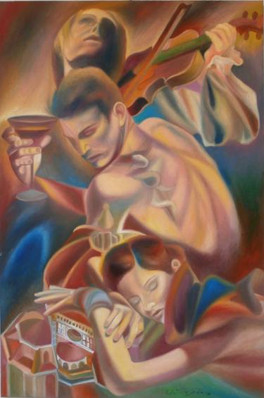 Print of Fine Art Music Paintings by Paola Imposimato