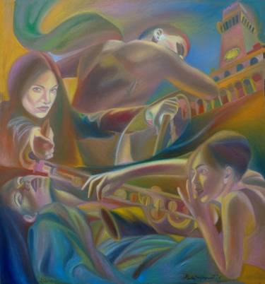 Print of Fine Art Music Paintings by Paola Imposimato