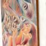 Artwork in contemporary figurative style where the scene is illuminated by the glare of guanine (silvery substance produced by fish between the scales or in other areas of the body). I was inspired by the fish market in Florence, where, losing myself in the deep of it, I felt I also knew other other uses, customs, idioms, perfumes, colours of the city and vocal inflections of the fishmongers.