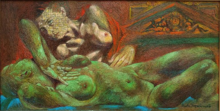Original Expressionism Nude Paintings by Paola Imposimato