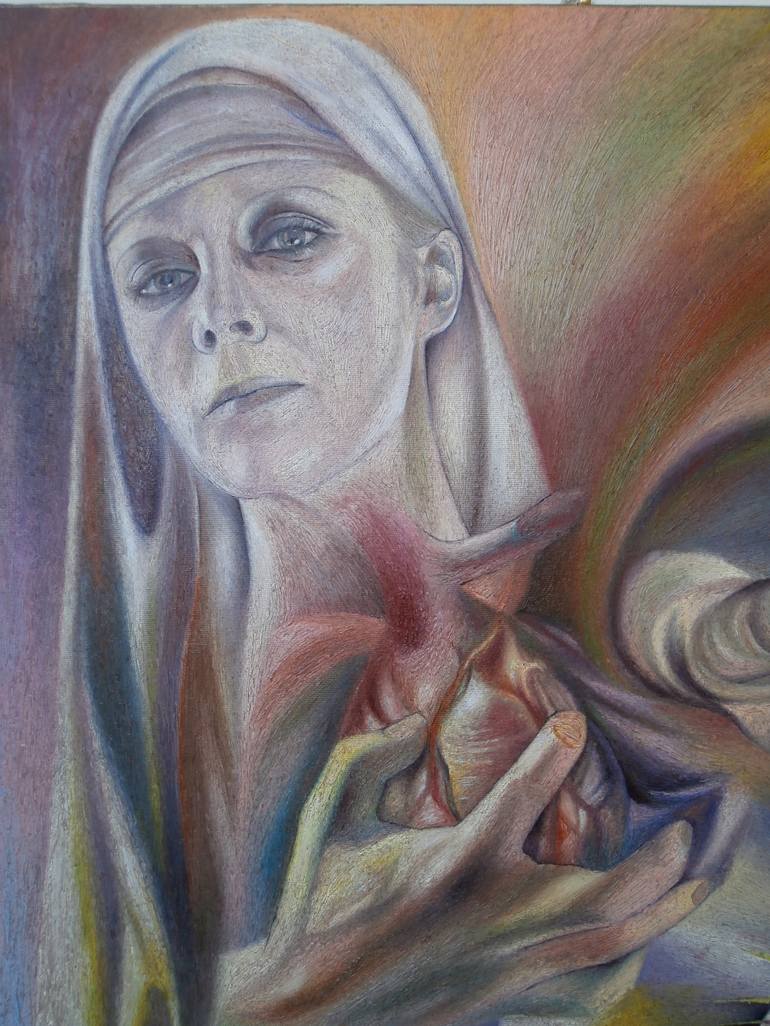 Original Expressionism Religious Painting by Paola Imposimato