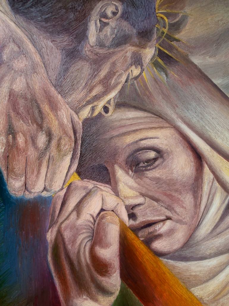 Original Figurative Religious Painting by Paola Imposimato