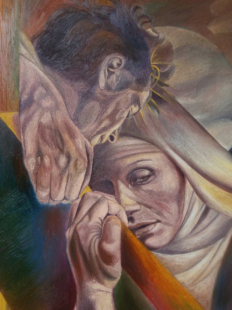 Original Figurative Religious Painting by Paola Imposimato