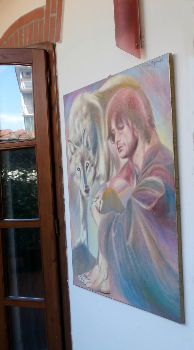 Original Expressionism Religious Painting by Paola Imposimato