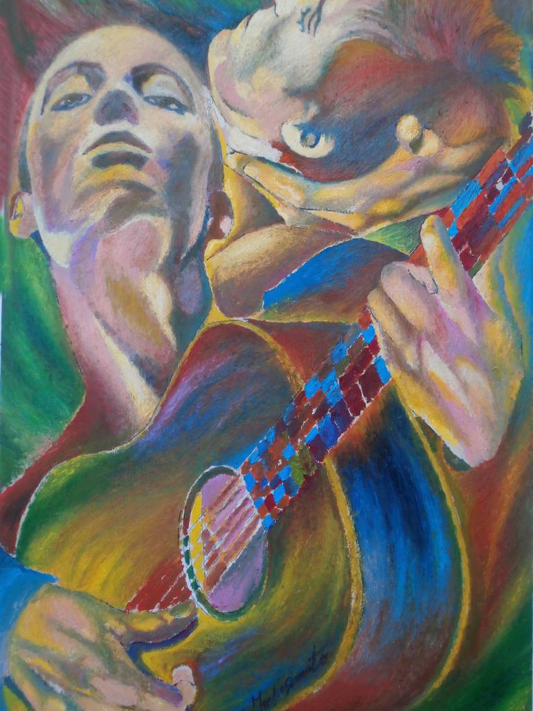 Original Figurative Music Painting by Paola Imposimato