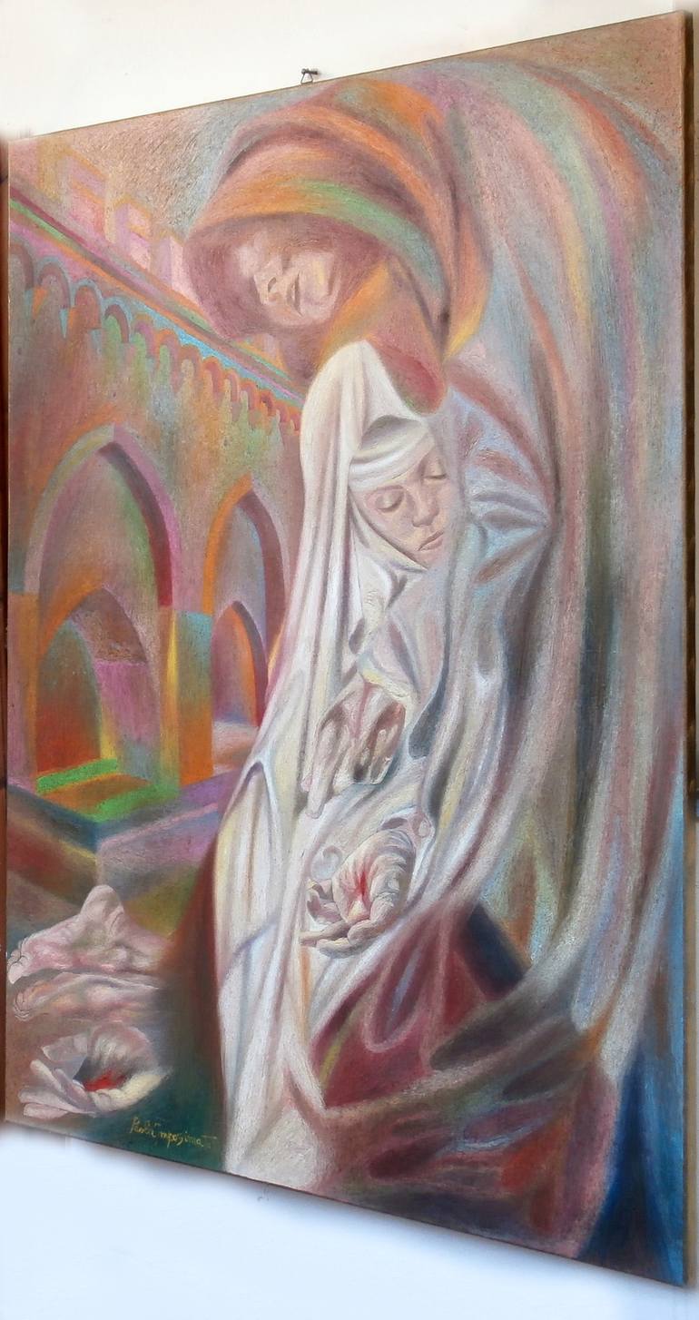 Original Religious Painting by Paola Imposimato