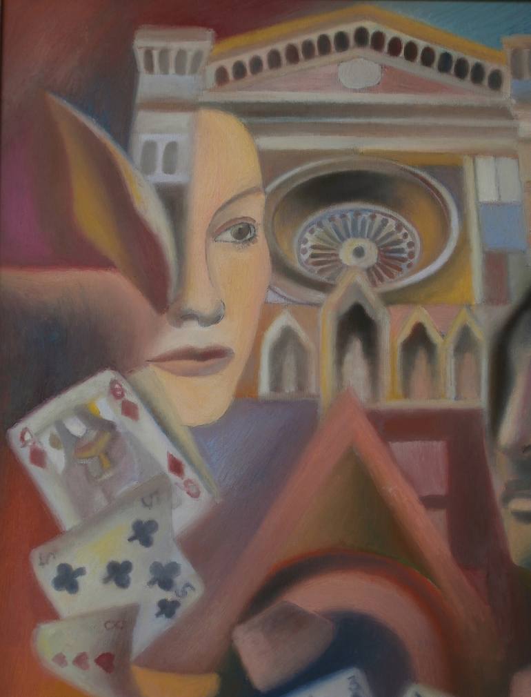 Original Surrealism Fantasy Painting by Paola Imposimato