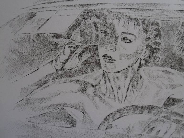 Original Car Drawing by Paola Imposimato