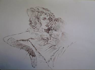 Print of Figurative Women Drawings by Paola Imposimato