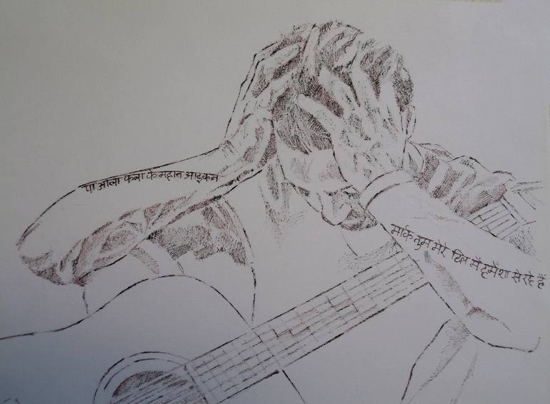 Original Music Drawing by Paola Imposimato