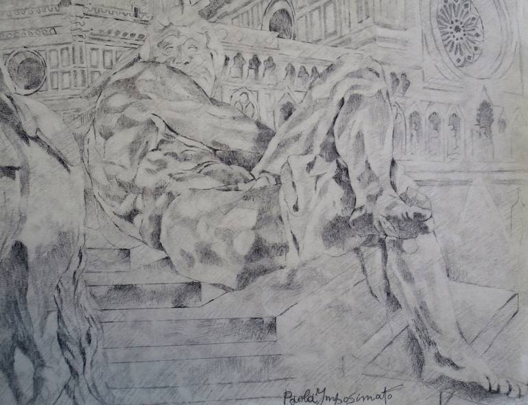 Original Figurative Culture Drawing by Paola Imposimato