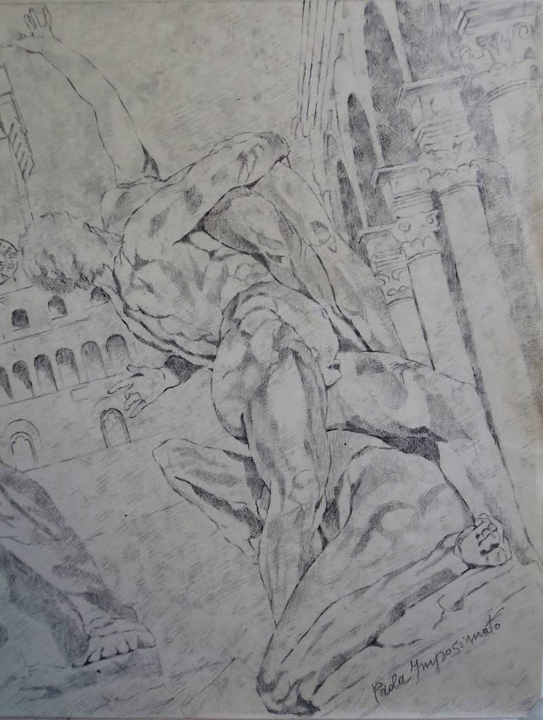 Original Figurative Culture Drawing by Paola Imposimato