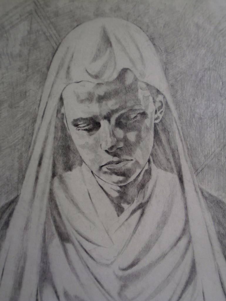 Original Religious Drawing by Paola Imposimato